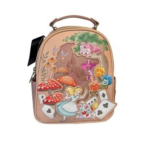Loungefly Disney Alice In Wonderland Wild Forest Friends Mini Backpack NWT